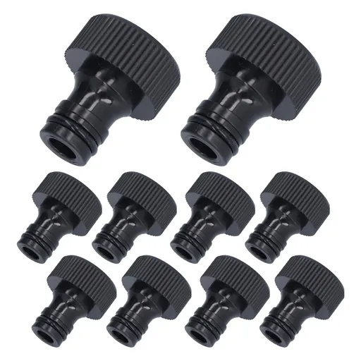 10Pcs 15mm Thread Adapter Plastic Sealable Durable Hose Connector for Courtyard GardenG3/4 Female Thread