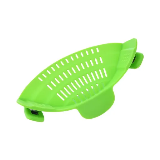 Strainer For Pan And Fruit Bowl Kitchen Belt Drainer Adjustable Universal Pasta Strainer Silicone Food Strainer For Noodles