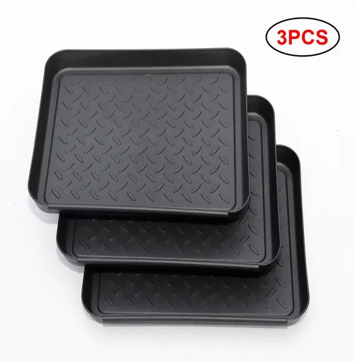 3Pcs Washable Boot Tray Garden Shoe Plate Multifunctional Tray for Plants Pets Tools
