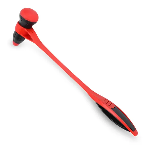 Body Massage Hammer, Multifunctional Silicone Elastically Bendable Massager Massor Handheld Plastic Massor for Relieve(Red +Black)