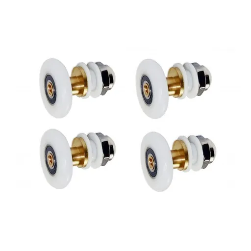 Shower Door Rollers, Roller Diameter 25mm,The Bathroom Glass Sliding Door Pulleys/Runners/Wheels,Ultra-Quiet Shower Glass ,4Pcs