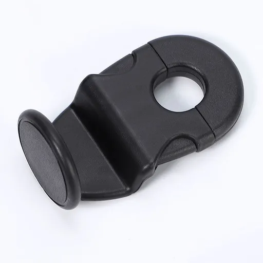 Black Car Headrest Hooks, 4 Pack ABS Seat Back Hangers for Bags, Umbrellas, and Groceries