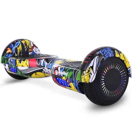 BULLET SX-2000 Hoverboard Scooter, 500W Brushless, UL Certified, AU Compliant, Superior Self Balancing System, LED Lights, Hip Hop Design