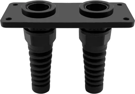 PG16 Cable Gland with Anodized Aluminum Base Antirust Anti-corrosive Waterproof IP68 Nylon Joint Adjustable Locknut for 8-14mm Wire Thread Integrated Two