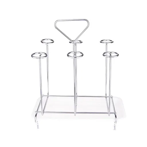 Glass Cup Storage Holder Wine Glass Holder Silver Display Rack for Restaurants Kitchen 1Pcs Back to School