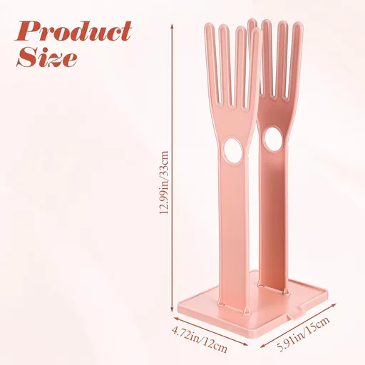 2 Pcs Kitchen Glove Holder, Kitchen Glove Stand Holder Plastic Glover Drying Dryer Rack