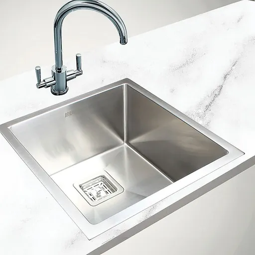 430x455mm Handmade 1.5mm Stainless Steel Kitchen Sink with Waste and Grid