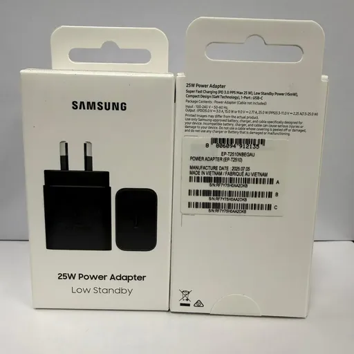 Samsung AC Charger 25W USB-C (2024 GAN Model) - Black (No Cable)