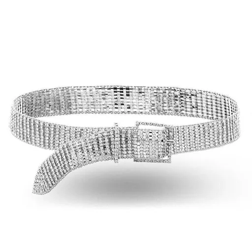 Women Waist Belt with Shiny Rhinestone Crystal Sashes Chain Wedding Belt Bling Bridesmaid Crystal Shiny Wide Waist Ladies Belt
