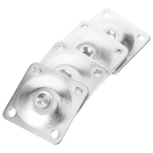 4-Pack Angled Iron Table Leg Brackets for Furniture Support, Projects, and Home Improvement