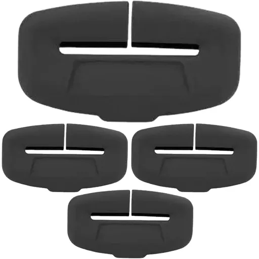 8x4.3cm Seat Belt Buckle Cover - 4 Piece Silicone Seat Belt Buckle Protector, Anti Scratch Guard Cover for Cars Trucks SUV and RV Use