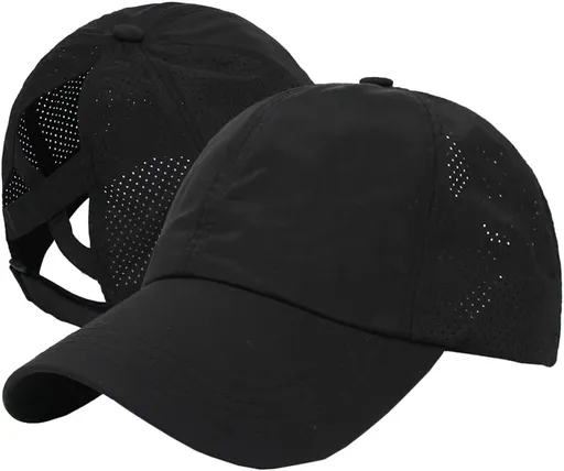 Quick Drying Ponytail Hat for Women Criss Cross Adjustable Baseball Cap UV Protection Sun Hats