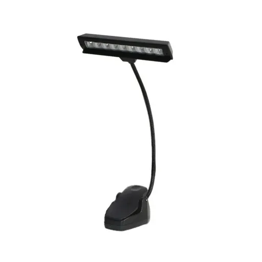 Desk Music Portable Flexible 9 LEDs Clip On Music Stand Light Bedroom Reading Desk Lamp Mighty Bright