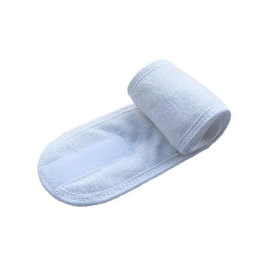 8-Colours Wrap Head Band Hairband Hair Band Adjustable Facial Make Up Face Wash Au - White