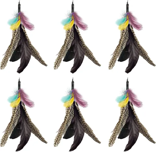 Feather Cat Toy Refill: Fits Da Bird-Handmade Natural Guinea Feather- by