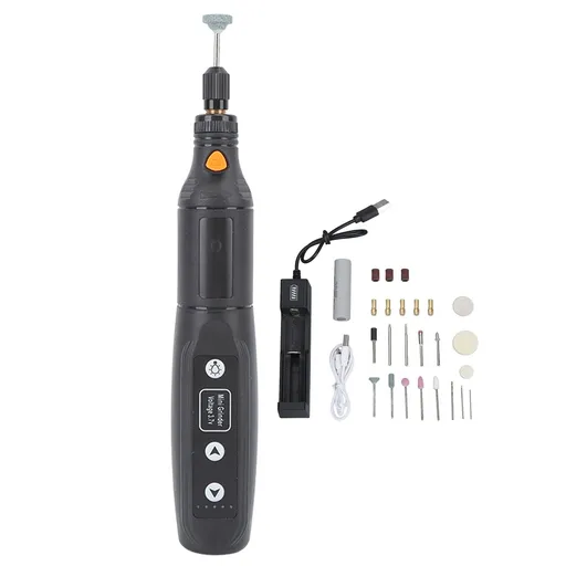 5 Speed 3.7V Mini Cordless Rotary Tool Mini Electric Grinder Set with Accessories USB Plug