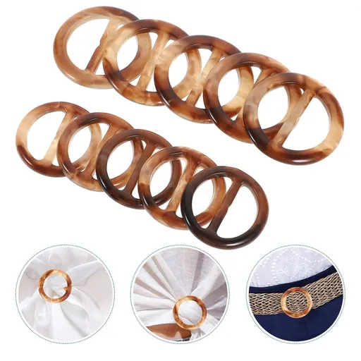 20pcs Round Resin Buckles Multi Color Tightening Decorative Clips for Women Crafting Projects