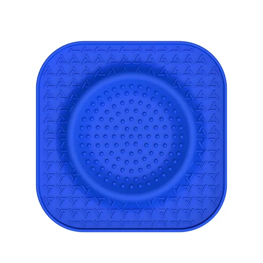 S Blue 2-Pack Premium Silicone Pet Lick Mat - Slow Feeder for Dogs and Cats with Powerful Suction Base - Anxiety Relief and Boredom Buster for Grooming and Bathing