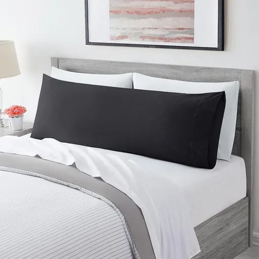 Ultra Soft Microfiber Body Pillow Cover/Pillowcases with Envelope-style pocket (50cm x 150cm Body Pillow Cover,black )