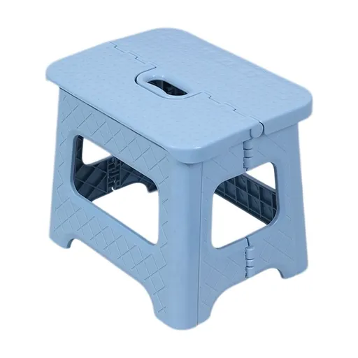Compact Folding Stool | Space-Saving Plastic Stool for Home, Office & Outdoor Use | Multicolor | 22x18x19.5cm | Lightweight (1.02lb) | Portable & Foldable Design