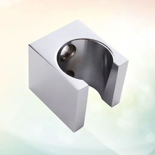 Durable Plated Silver Shower Bracket for Handheld Sprayers - Easy Installation