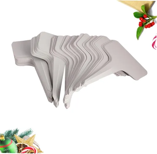100 Pack 6cm x 10cm White Plant Labels Outdoor Weatherproof Garden Tags for Plant Identification and Labeling