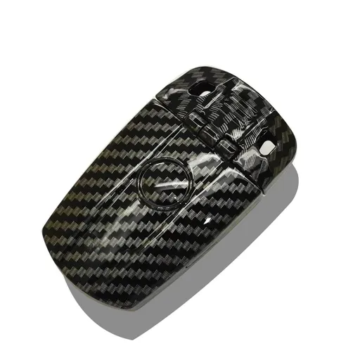 Car Jazz BMW Key Case ABS Shell Carbon fiber grain shell with carbon fiber grain head cover