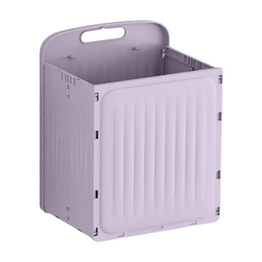 Wall Mounted Storage Box,Foldable Plastic Storage Basket for Clothes, Toys , Bedding,Versatile Wardrobe Organizer with Reinforced Design for Efficient Space Saving