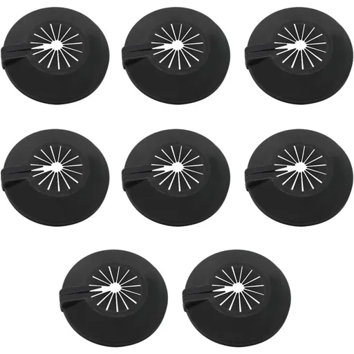 Radiator Pipe Protectors 8 Piece Universal Fit 14-29mm with Clips