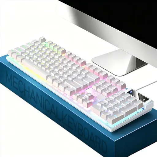 104 Keys Wired Keyboard White