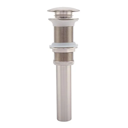 G1 1/4" Brass Bathroom Basin Sink Pop Up Drain Assembly NOn Overflow (Nickel Plated Wire)