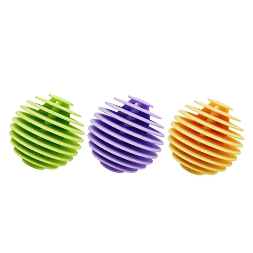 Dryer Balls Laundry Reusable Anti Static Laundry Agitator Balls for Washing Machine，Tangle Free（3pcs，Green Purple Yellow）