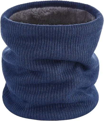 Blue Fleece Scarf for Winter Sports - Warm and Cozy Winter Accessory