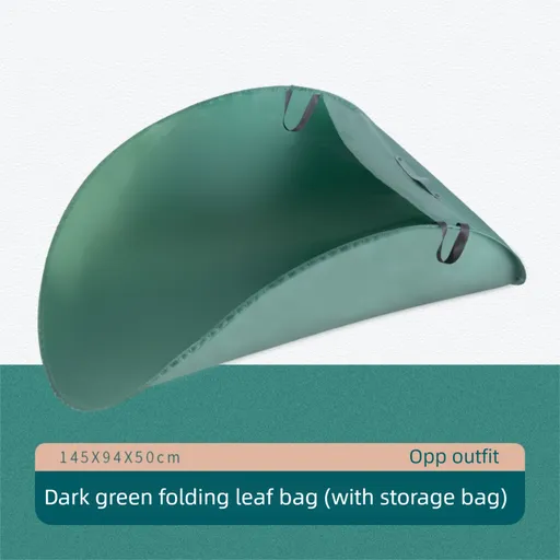 Dark Green 380L Ultra-Large Collapsible Leaf Collection Bag - Lightweight & Durable Oxford Cloth Instant Pop-Up Garden Waste Bin
