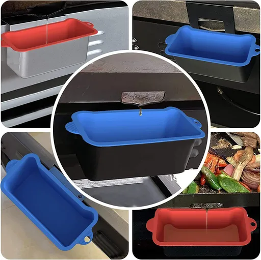 Silicone Blackstone Grease Cup Liners, Blackstone Griddle Grease Catcher, Grease Drip Pan Liners for Griddles, BBQ, Baking