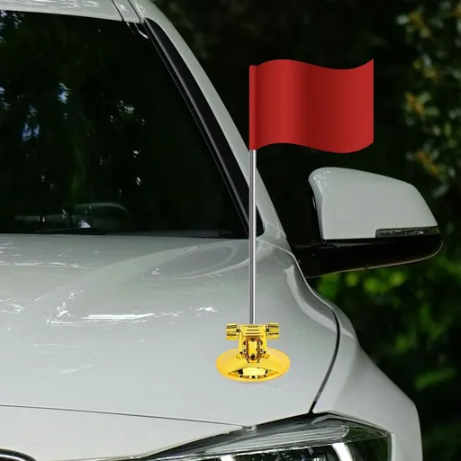 Flagpole Mount Base For Car Easy Installation Black PP 1Set