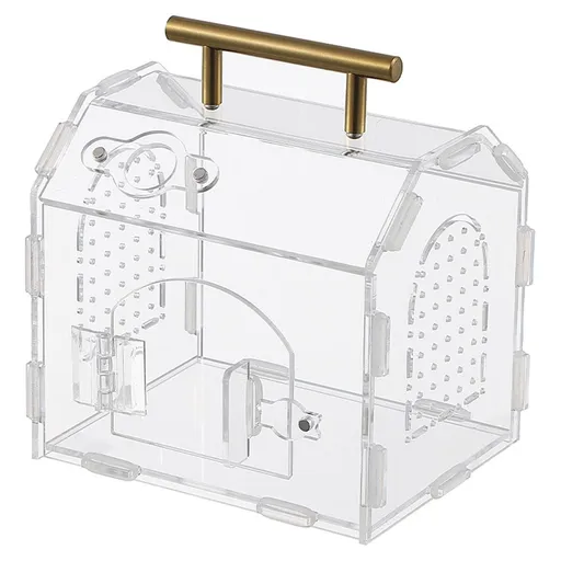 Jumping Spider Enclosure Tarantula Enclosure Insect Terrarium with Handle and Magnetic Door Transparent Terrarium for Reptiles, Amphibians and Spiders