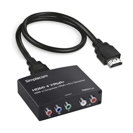 Simplecom CM501v2 HDMI to Component Video (YPbPr) and Audio (L/R) Converter