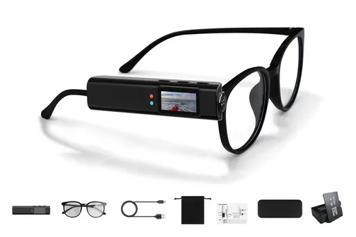 2.7K HD Glasses Camera WiFi Mini Sports Eyewear Camera DV Camcorder - Black