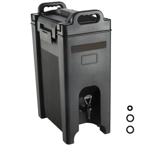 Insulated Beverage Dispenser, 18.9 L, Food-grade LDPE Hot and Cold Beverage Server, Thermal Drink Dispenser Cooler with 23 mm PU Layer Two-Stage Faucet Handle, for Restaurant Drink Shop