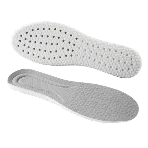 1 Pair Memory Foam Arch Support Insoles, Cushioned Massage Shoe Inserts for Men and Women, Grey, Size 41-42