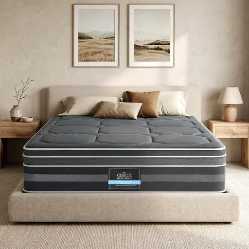 Giselle Mattress 35cm Hybrid Pocket Spring Euro Top Queen