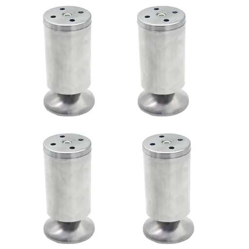 Set of 4 Adjustable Furniture Legs, 50x100mm Stainless Steel Made, Cabinet Coffee Table TV Stand Legs, Furniture Sofa Support Foot
