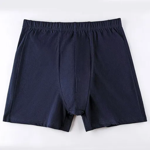 Zhenruiti Men Cotton Boxer Shorts High Waist Breathable Dark blue 4XL (77.50 kg-85.00 kg