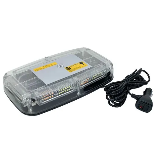 LED Roof Top Strobe Lights, High Visibility Emergency Safety Warning LED Mini Strobe Light bar with Magnetic Base for Trucks, Construction Vehicles