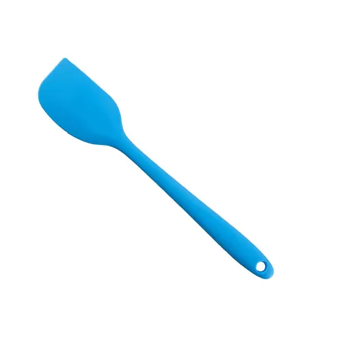 Silicone Spatula Food Grade Heat Resistant Baking Spatula Comfortable Handle Cream Spatula Kitchen Baking Gadgets for Home (Blue)