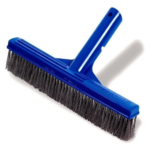10 Inch Heavy Duty Stainless Steel Wire Pool Algae Brush for Concrete and Gunite Pools and Walkways