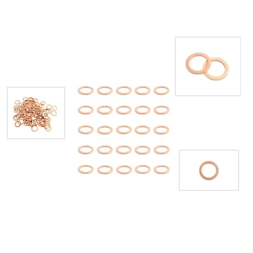 Automotive Drain Plug Gaskets, Crush Washer Oil Drain Plug Flat Washers Assortment Kit for 007603-014106