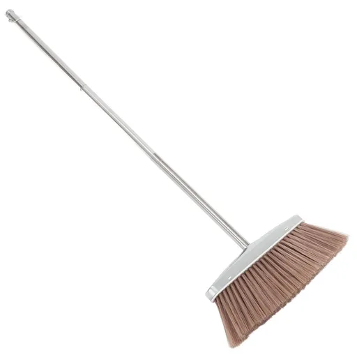 Indoor and Outdoor Stainless Steel Floor Sweeping Broom with Dense Bristles