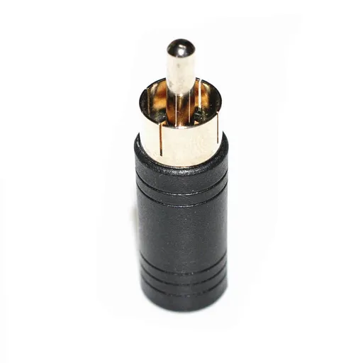 Time 6.35mm to RCA Adapter RCA Male Plug to 6.35mm 1/4 Inch Mono Female Audio Mic Plug Adapter Jack Converterr (5 Pack)